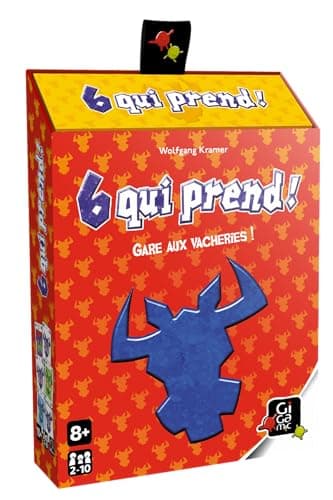GIGAMIC - 6 Qui prend ! - Le jeu d'ambiance intergénérationnel dans son nouveau format Boite Biseau ! - Jeu de société - De 2 à 10 joueurs - A partir de 8 ans.