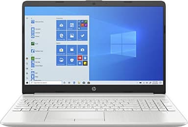 HP 15-dw1219ng PC Portable 15.6" FHD Argent (Intel Pentium Gold 6405U, RAM 8 Go, SSD 256 Go, QWERTZ, Windows 10)