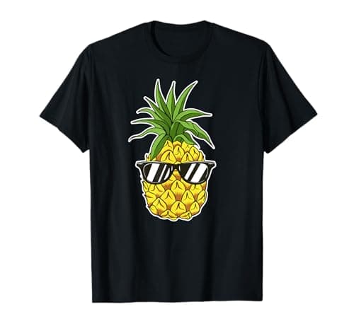 Ananas Lunettes de soleil Aloha Beaches Chemise hawaïenne T-Shirt
