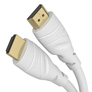 KabelDirekt – Câble HDMI 4K – 20 m – disponible en 0,15-22,5 m – pour chaque appareil HDMI (4K@60Hz, HDMI 2.0, High Speed avec Ethernet, Blu-ray, PS5/Xbox Series/Switch, blanc)
