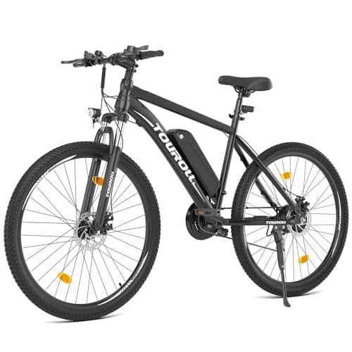 Touroll U1 Vélo Électrique, 26"/29" Vélo Électrique en Montagne pour Adulte, VTT électrique 250 W, Batterie Amovible 13AH, Autonomie 65 km, E-Bike 21 Vitesses (U1-26 Pouces)
