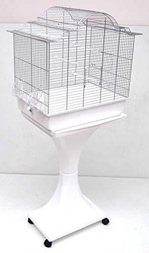 MÉGA CAGE A OISEAUX/CANARIS/PERRUCHES avec SUPPORT/PIED