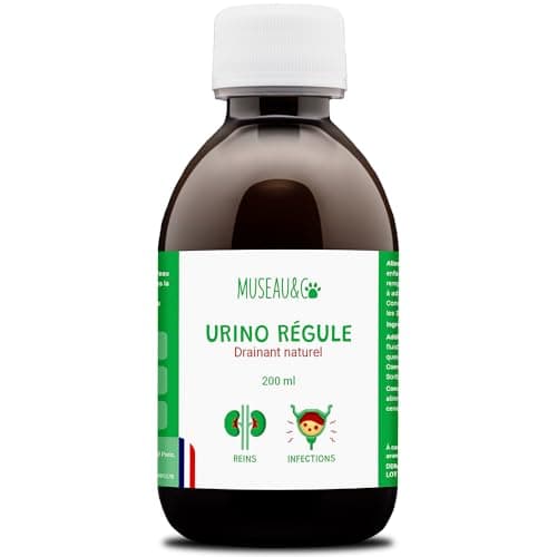 Urino Régule – Infection Urinaire Chien – 200ml – Cystite Chien & Chat, Anti-inflammatoire, Soutien Vessie & Reins, Confort Urinaire – Museau & Co – Fabriqué en France