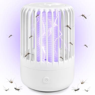 Forhome Lampe Anti Moustique, Destructeur d'insectes, Piège à moustiques électrique, Puissant USB, Répulsif Efficace Portée 100m² pour Intérieur et Exterieur