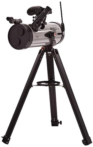 Celestron 22453 StarSense Explore LT127AZ - Télescope réflecteur newtonien avec technologie pour smartphone, 2 oculaires, lentille de Barlow 2x, station d’accueil smartphone, trépied réglable, argent