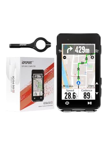 iGPSPORT iGS630S Compteur Velo, GPS Velo L1+L5 Doppia Banda 45h Autonomie de Batterie Écran Couleur LCD de 2,8''Soutien BLE5.0 & Ant+