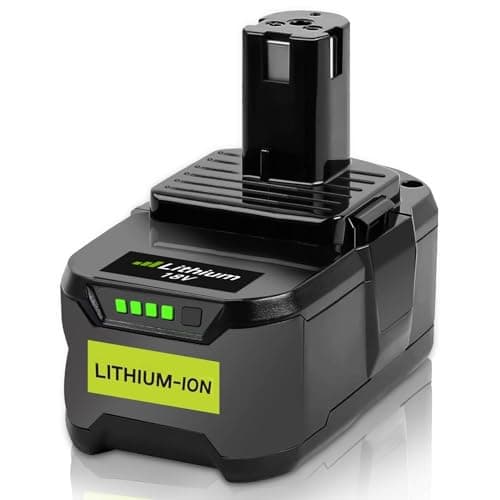 5500mAh Batterie de Remplacement pour ryobi 18V Batterie RB18L50 RB18L40 RB18L25 RB18L15 RB18L13 P108 P107 P122 P104 P105 P102 P103 avec indicateur LED