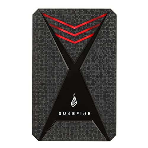 Surefire Gaming SSD 2,5" I 1To I Disque Dur Externe SSD I Adaptateur USB-C I Windows & MacOSx I Vitesses de Lecture/écriture jusqu'à 450 ou 430Mo/s I PC & Playstation & Xbox I Powered by Verbatim