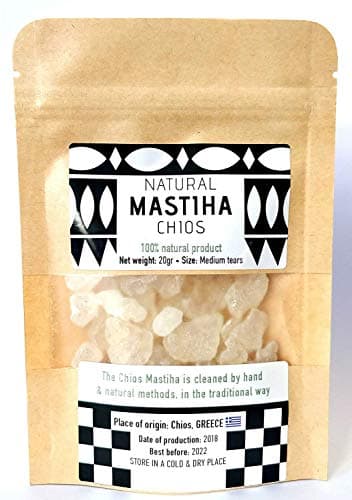 Mastic de chios 100% naturel provenant directement des producteurs de mastic larmes moyennes 20gr