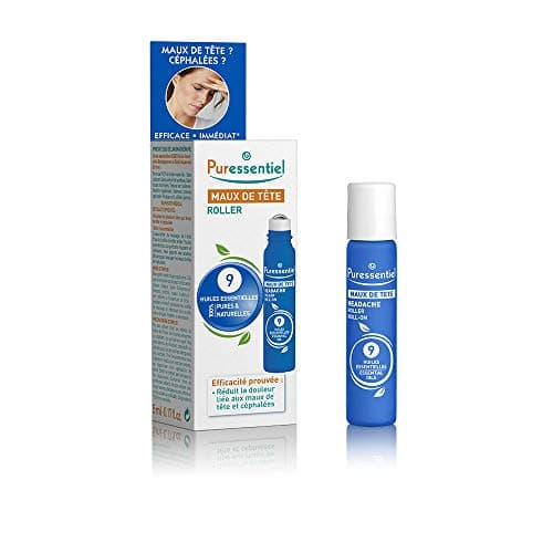 Puressentiel - Bien Être - Roller Maux de Tête aux 9 Huiles Essentielles - Efficacité prouvée pour réduire la douleur - 5 ml