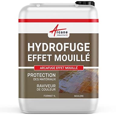 Imperméabilisant hydrofuge effet mouillé oléofuge anti tache sol mur façade ARCAFUGE EFFET MOUILLÉ - 1 L (jusqu'à 10m²) - ARCANE INDUSTRIES