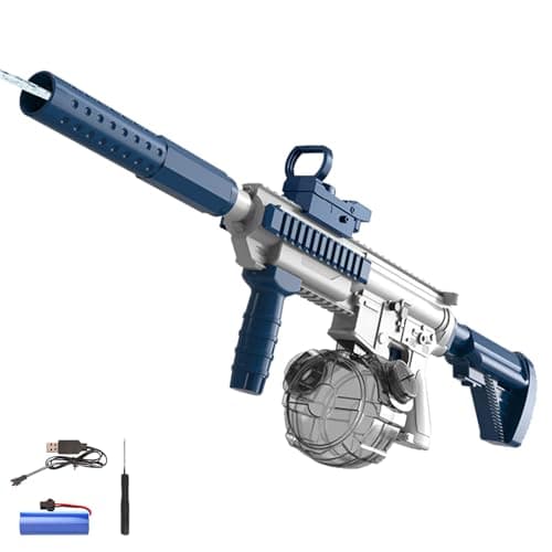Pistolet à Eau électrique pour Enfants Adultes,Pistolets à Eau pour Enfant,Water Gun,pour L'extérieur,la Piscine,L'été,Jardin,Plage Fête D'été