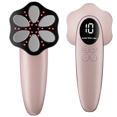 Depsoul Masseur Anti Cellulite électriques Appareil Massage, 6 Têtes de Massage Multifonctionnel Portable, Unisexe, Lifte, Resserre et Masse la Peau (Rose Gold)