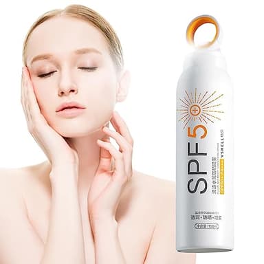 Spray solaire pour le visage, 150g Silky Hydrating Light SPF50+++ Brume Solaire, Sans paraben Reef Safe - hydratante ultra transparente pour le visage Idezek