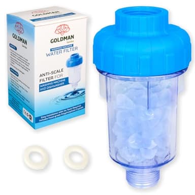 GOLDMAN SERVICE - Filtre anticalcaire pour machine à laver et lave-vaisselle en polyphosphates rechargeable. Détartrant d'eau domestique protecteur d'appareils électroménagers