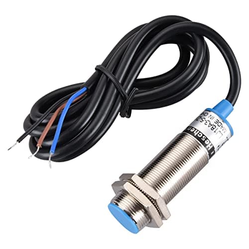 Heschen Capteur de proximité inductif M18, distance de détection de 5 mm, NPN NO, 10-30 VDC, 200 mA, 3 fils, IP67, bleu