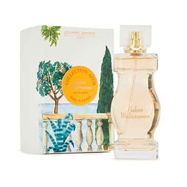 JEANNE ARTHES - Eau de Parfum Femme French Way Of Life - Collection Azur - Balcon Méditerranéen - Fruité & Floral - Cèdre et Pivoine - Fabriqué en France à Grasse - Cadeau femme - 100 m