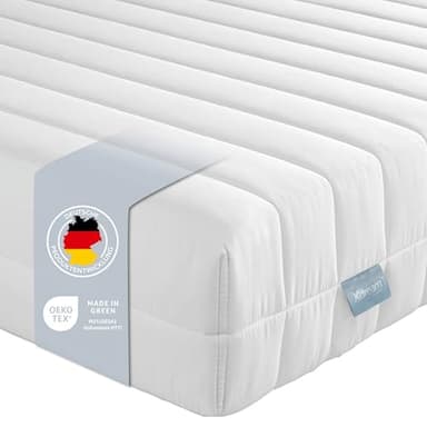 XDREAM Pure | Matelas orthopédique en mousse à froid certifié Öko-Tex | Matelas roulant | Dureté 2 (H2) | 80 x 200 cm