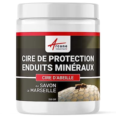 Cire d'abeille, protection, entretien enduits minéraux, cire de protection, enduits mineraux - 250 gr - ARCANE INDUSTRIES