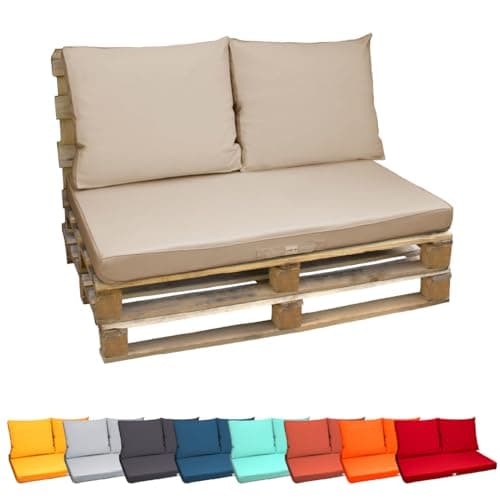 Linxor - Kit de Coussins pour Palette déhoussables - Plusieurs Coloris