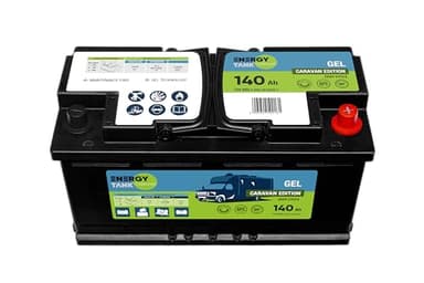 Batterie Gel 12 V 140 Ah – Batterie de Camping Mobile et Stationnaire – Batterie Gel Pour Camping-Car – Batterie de Voiture Pour Caravane – Batterie Protégée Contre les Vibrations et les chocs