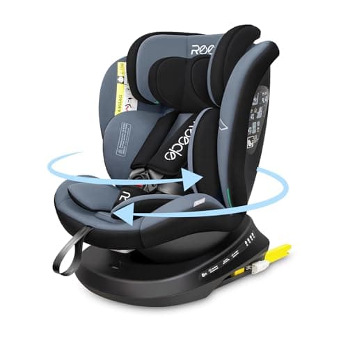 Reecle i-Size Siège Auto 360 Pivotant ISOFIX 40-150 cm, de la naissance à 12 ans (0-36 kg), ECE R129