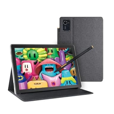 HUION Kamvas Slate 10 Tablette de Dessin Autonome avec Écran Entièrement Laminé, Tablette d'art Numérique FHD de 10,1" et Stylet 4096 Niveaux, Android 12, 8GB + 128GB pour Artiste Débutant