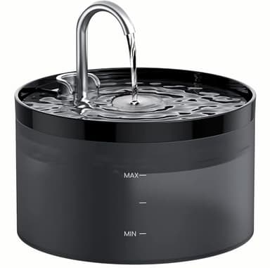 Fontaine a Eau Chat GIOTOHUN, Fontaine à Eau pour Chat avec Forme de Robinet, 2L Distributeur Eau Chat, Pompe à Eau Super Silencieuse, Filtrer les Poils Divers, Deux Modèles de Débit D'eau, Noir…