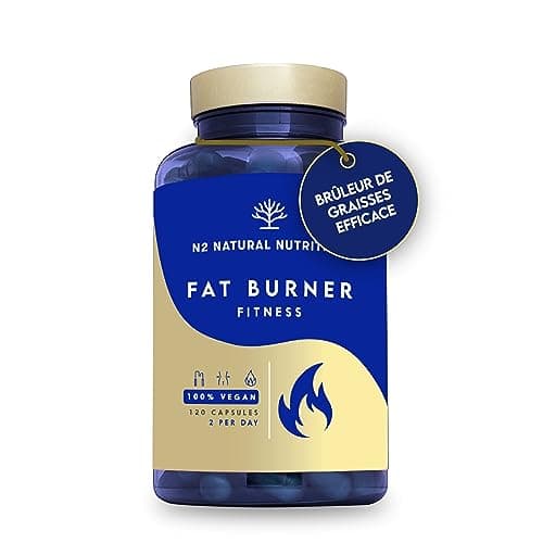 Gélules pour une aide à la perte de poids | 100% naturelles avec Thé Vert, Guarana, L-Carnitine et Café Vert | Stimule la thermogenèse | Certifié Végan | Fabriqué dans l'UE | N2 Natural Nutrition
