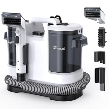 welsauber Shampouineuse Canapé Tissu,450W Moteur Puissant,13,5kPa d'Aspiration,Nettoyeur Aspirateur Multifonction pour Canapés,Tapis,Moquettes,Matelas,Voiture,Nettoyage et Séchage Efficace Noir