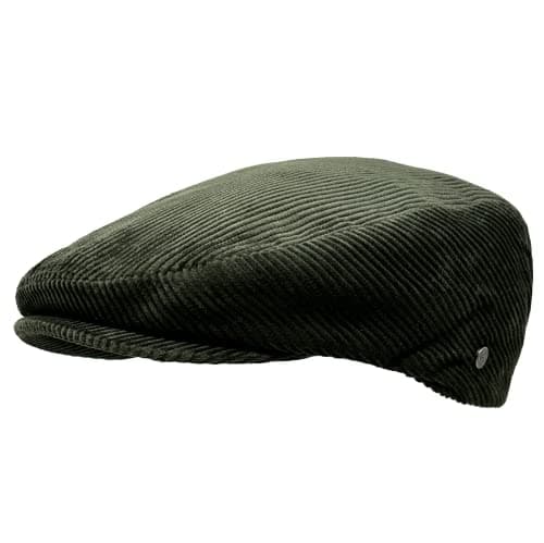 WEROR Casquette plate pour homme en velours côtelé WEROR-396.1, Olive, 60