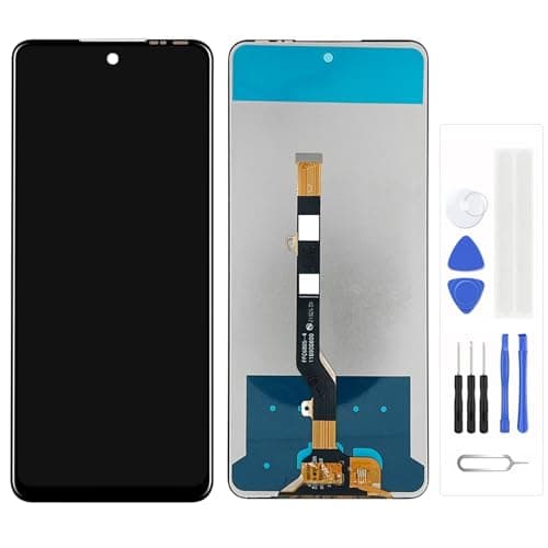 Générique Écran LCD pour Tecno Camon 18 CH6 CH6n Écran LCD Ensemble de numériseur Tactile Remplacement d'écran (Noir)