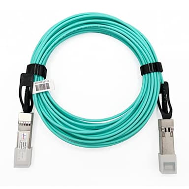 Elfcam® - 1m 10Gb Active Optical Cable (AOC) OM3 SFP+ à SFP+ AOC 10Gbit/s, Compatible avec Freebox Ultra (1 Mètres)