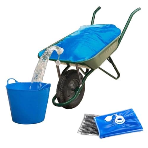 Réservoir d'eau Capacité 80 L - Pliable avec Surface antidérapante - Résistant et Souple pour Le Jardin, Le Camping, l'abreuvement des Animaux, Le Jardinage - 100x70 cm - Bleu