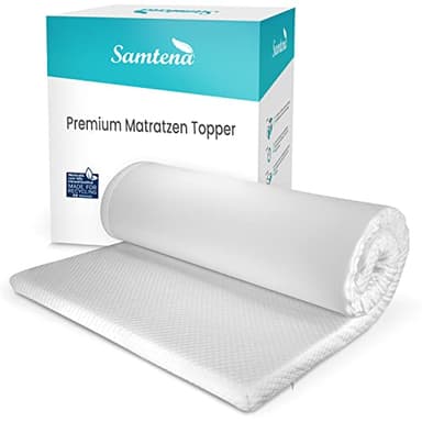 Samtena Surmatelas viscoélastique Deluxe avec effet mousse à mémoire de forme, 80 x 200 x 5 cm