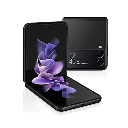 Samsung Galaxy Z Flip3, Téléphone mobile 5G 128Go Noir, Carte SIM non incluse, smartphone Android, Version FR