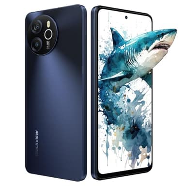 Blackview Shark 8 Telephone Portable 256Go, Android Smartphone 6.78" FHD+ Écran, Batterie 5000mAh, AI Caméras 64MP+13MP, Smartphone Débloqué NFC/Double SIM/GPS/Face ID/Fingerprint 2 Ans Garantie 2025
