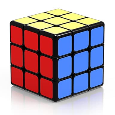 ROXENDA Cube de Vitesse 3x3, Qixing 3x3x3 Speed Cube Sticker Super-Durable avec des Couleurs Vives (3x3x3)