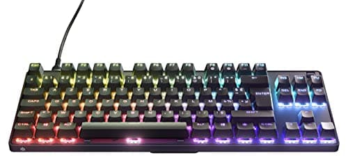 SteelSeries Apex 9 TKL - Clavier de jeu mécanique - Switchs optiques - Actionnement en 2 points - Format compact sans clé - Switchs amovibles - Disposition en français (AZERTY) Compact