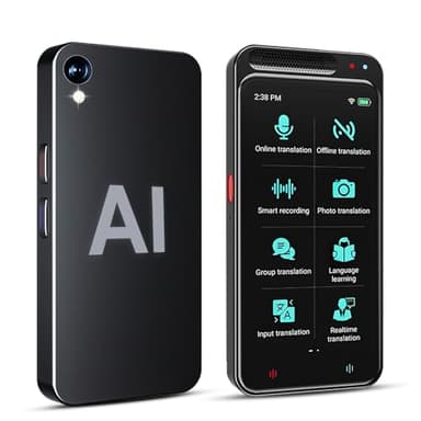 Appareil de Traduction Langue, Traducteur AI Intelligent de 138 Langues avec Écran 4,1 Pouces, Prend en Charge WiFi, Point D'accès, Traduction Hors Ligne et Traduction Bidirectionnelle Instantanée