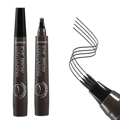 Boobeen Eyebrow Pen - Crayon à sourcils Microblading avec applicateur à pointe micro-fourche - Crée des sourcils d'apparence naturelle sans effort