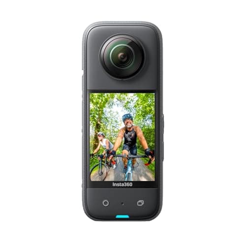 Insta360 X3 Caméra d'action étanche à 360° avec capteurs 48 MP 1/2", vidéo HDR Active 5,7 K 360 °, Photos 72 MP à 360 °, Objectif Unique 4K, stabilisation, écran Tactile 2,29"