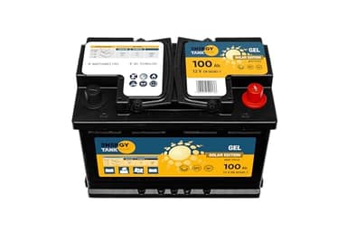 Energy Tank Batterie Solaire 12v 12V 100Ah - Batterie Gel 12v Mobile et Stationnaire - Batterie Gel Longue Durée de Vie - Batterie 12v Protégée Contre Les Vibrations et Les Chocs