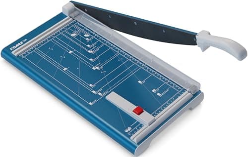 Dahle Cisaille 534 (Capacité de Coupe jusqu'à 15 Feuilles, DIN A3, 460mm de Coupe, Lame Plate, Pression Manuelle) Bleu