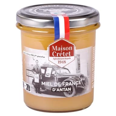 Maison Crétet | Miel d'Antan | miel de france crémeux | Pot verre | 425gr