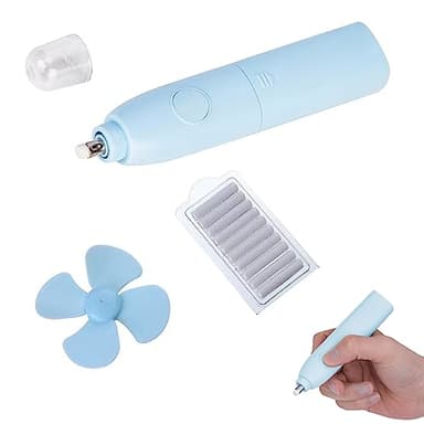 Gomme Electrique,Gomme Électrique à Pile,Gomme à Crayon Automatique à Piles,Gommes Électriques Portables,avec 10 Recharges de Gomme,Convient pour La Peinture,Le Bureau Ou Les Devoirs Scolaires,Bleu