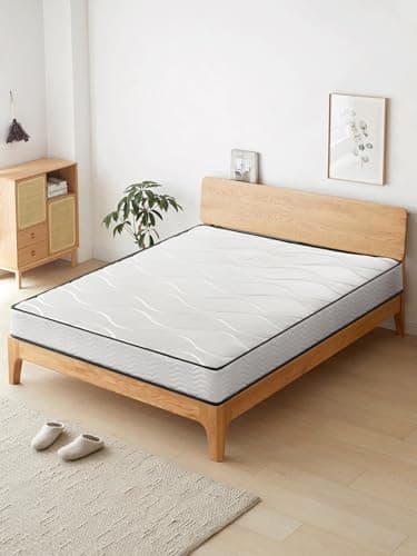 sinlikon Matelas à Ressorts 140x190,Epassieur 14CM,Matelas à Structure Hybride avec Mousse et Ressorts. Doux et Confortable,emballé sous Vide (140x190)