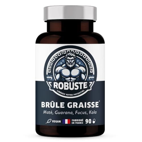 Brûleur de Graisse Puissant pour Perte de Poids, Ventre Plat, Boost métabolisme - Guarana, Fucus, Kola, Maté - ROBUSTE - 90 gélules 1 Mois, Vegan.