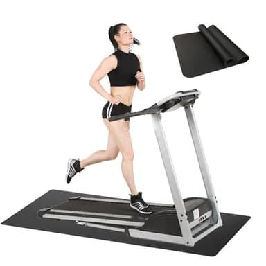 Tapis de protection de sol résistant aux chocs pour tapis de course, tapis antidérapant de 6 mm, appareil de fitness pour sous vélo stationnaire, spin bike, appareils de fitness