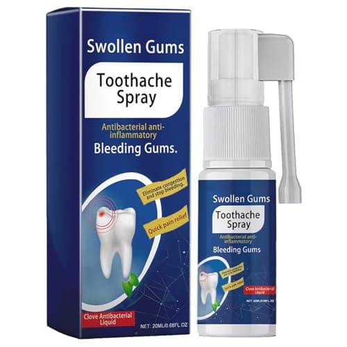KOAHDE Spray de Soulagement de la Douleur Dentaire,Spray pour Douleur Dentaire Portable,Spray Contre les Maux de Dents,Spray Ulcères de la Bouche,Sprays de Soulagement Instantané des Maux de Dents